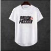 Erkek Oversize Ön Araba Baskili T-shirt Premium